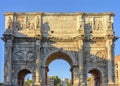 Arch of Constantine (Arco di Constantino) near Colosseum (Coliseum), Rome, Italy Royalty Free Stock Photo