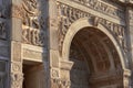 arch of constantine close-up with intricate details