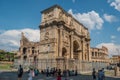 The Arch of Constantine and The Coliseum in Rome, Italy