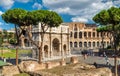 Arch of Constantine and Colosseum, Rome, Italy Royalty Free Stock Photo