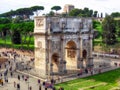 Arch of Constantine at daytime, Rome, Italy Royalty Free Stock Photo
