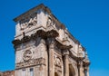 Arch of Constantine the Great emperor Arco di Costantino between Colosseum and Palatine Hill at Via Triumphalis in Rome in Italy Royalty Free Stock Photo