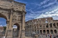 Arch of Constantine & Roman Colosseum