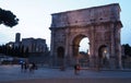 The Arch of Constantine and the Roman Forum in Rome, Italy Royalty Free Stock Photo