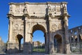 The Arch of Constantine - landmark attraction in Rome, Italy Royalty Free Stock Photo