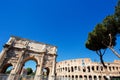 Arch of Constantine in Rome Royalty Free Stock Photo