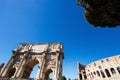 Arch of Constantine in Rome Royalty Free Stock Photo