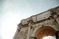 Arch of Constantine Rome Italy under the blue sky Royalty Free Stock Photo