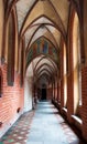 Arch corridor in Malbork castle