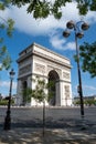 Arch De Triomphe De L\'Ãtoile On Place Charles De Gaulle And Champs Elysees In Paris, France