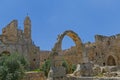 Arch detail of the Tower of David courtyard in Jerusalem Royalty Free Stock Photo