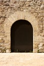 Arch door in the romanesque monastery of Sant Cugat