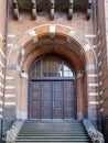 Arch doorway and stairs of the inner courtyard of the Copenhagen City Hall Council Building