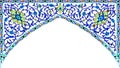 Arch.East asia architectural mosaic patterns.