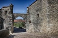 Arch Entrance of The Medieval Town of Perouges Royalty Free Stock Photo