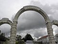 Arch on the entrance of sanctuary in Hrasno Royalty Free Stock Photo