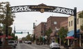 Arch at the entrance to downtown Redmond Oregon