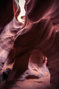 Arch Formation in Lower Antelope Canyon, Navajo Nation, Arizona Royalty Free Stock Photo
