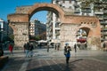 Arch of Galerius and Rotunda in Thessaloniki, Greece Royalty Free Stock Photo