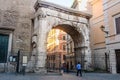 Arch of Gallienus, or Esquiline Gate, in Rome Royalty Free Stock Photo
