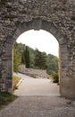 Arch gate in Gigondas Royalty Free Stock Photo