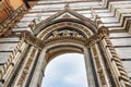 Arch gate to Piazza del Duomo. Siena. Italy Royalty Free Stock Photo