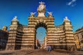 The arch Giuseppe Garibaldi, Catania, Sicily