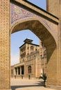 The arch in Golestan Palace near Edifice of the Sun (Shams ol Emareh) in Tehran city, Iran.