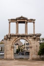 Arch of Hadrian, antique gateway Athens, Greece