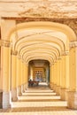 The arch of Hallway of Casino from Baile Herculane Romania Royalty Free Stock Photo