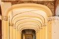 The arch of Hallway of Casino from Baile Herculane Romania Royalty Free Stock Photo