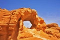 The arch in hills from red sandstone Royalty Free Stock Photo