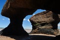 Arch at Hopewell Rocks, low tide Royalty Free Stock Photo