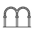 Arch icon, vector illustration