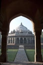 THROUGH THE ARCH-ISA KHAN'S TOMB, NEW DELHI, INDIA Royalty Free Stock Photo