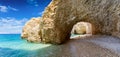 The arch on Kasteli Beach Royalty Free Stock Photo