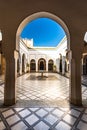 Arch leading into courtyard, Bahia Palace,Morocco