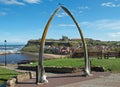 An arch made of whalebone at Whitby, UK