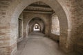 Arch in the medieval center of Fossato di Vico village in Umbria