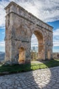 The Arch of Medinaceli is a unique example of monumental Roman triumphal arch within Hispania. Located in Medinaceli, province of