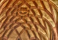 Arch meshwork in a gothic church Royalty Free Stock Photo