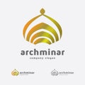 Arch Minar - Islamic Architecture Logo Template