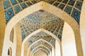 Arch of Nasir al molk mosque in Shiraz Royalty Free Stock Photo