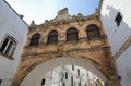 Arch near the Cathedral of Ostuni, Puglia, Italy Royalty Free Stock Photo