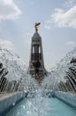 Arch of Neutrality monument, Asgabat, Turkmenistan Royalty Free Stock Photo