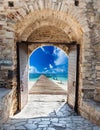 Arch open door fortress