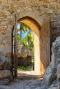 Arch open door fortress Royalty Free Stock Photo