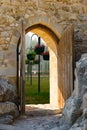 Arch open door fortress Royalty Free Stock Photo