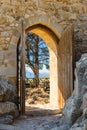 Arch open door fortress Royalty Free Stock Photo