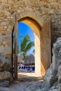 Arch open door fortress Royalty Free Stock Photo